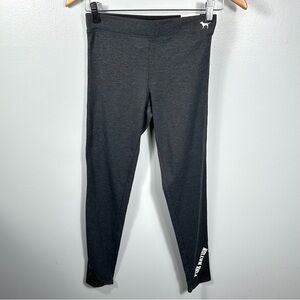 PINK Victoria's Secret Charcoal Yoga Leggings NWT Size Small Gym Workout Nation